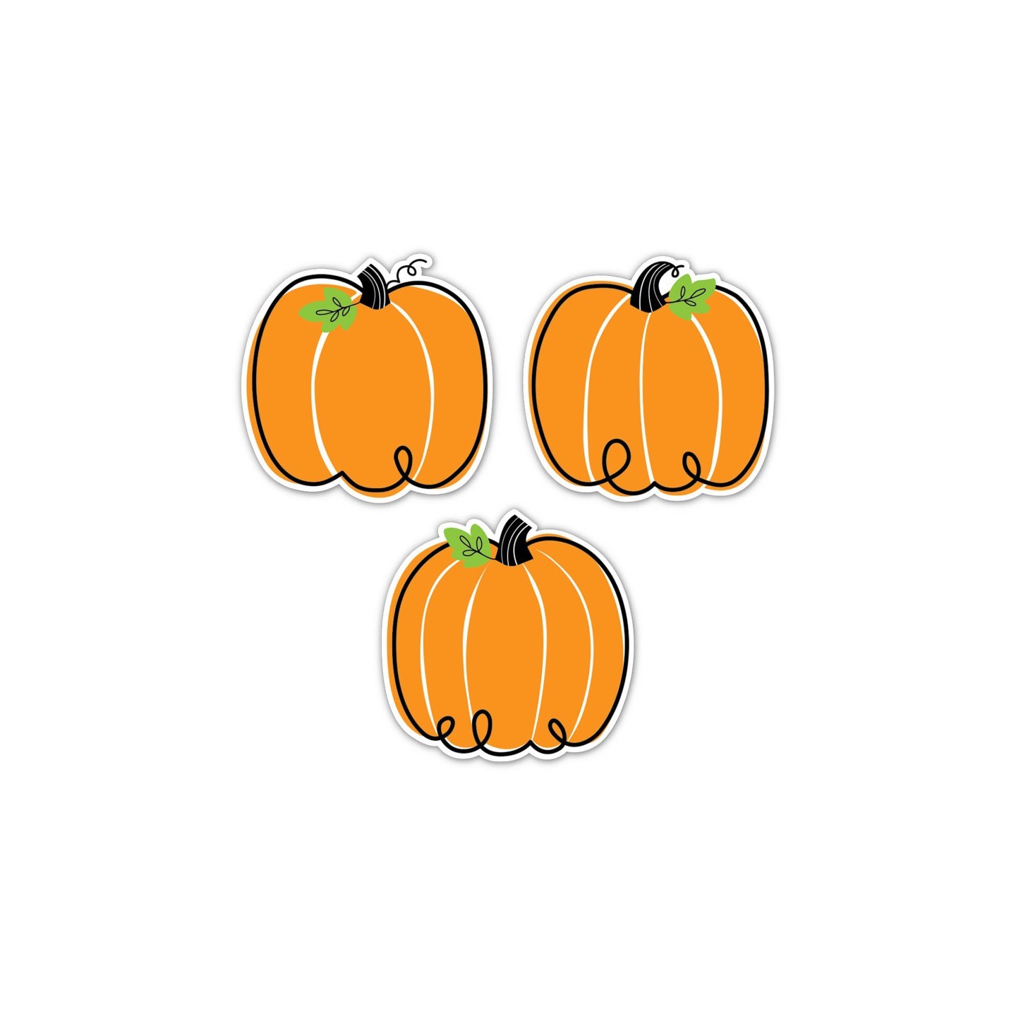 Creative Teaching Press® Core Décor Doodle Pumpkin 6" Designer Cut-Outs, Pack of 36