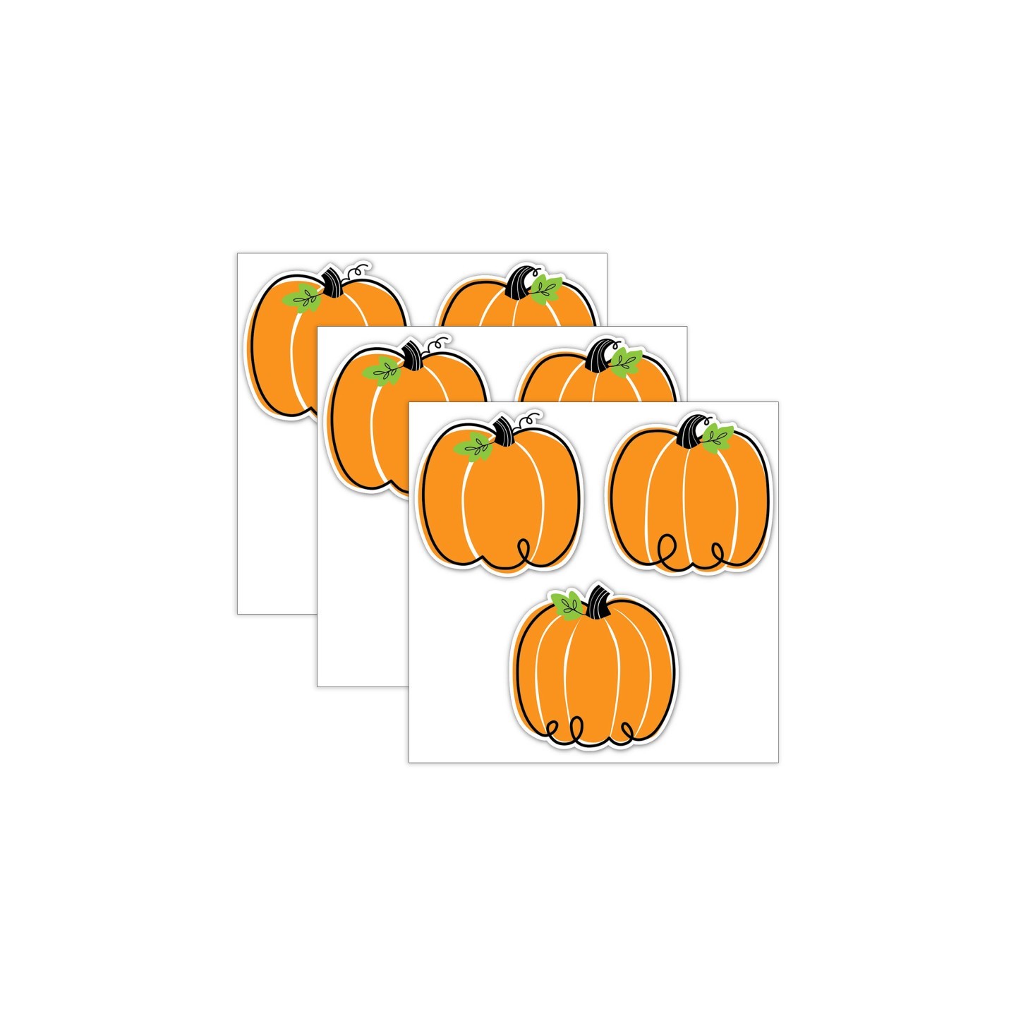 Creative Teaching Press® Core Décor Doodle Pumpkin 6" Designer Cut-Outs, 36 Per Pack, 3 Packs