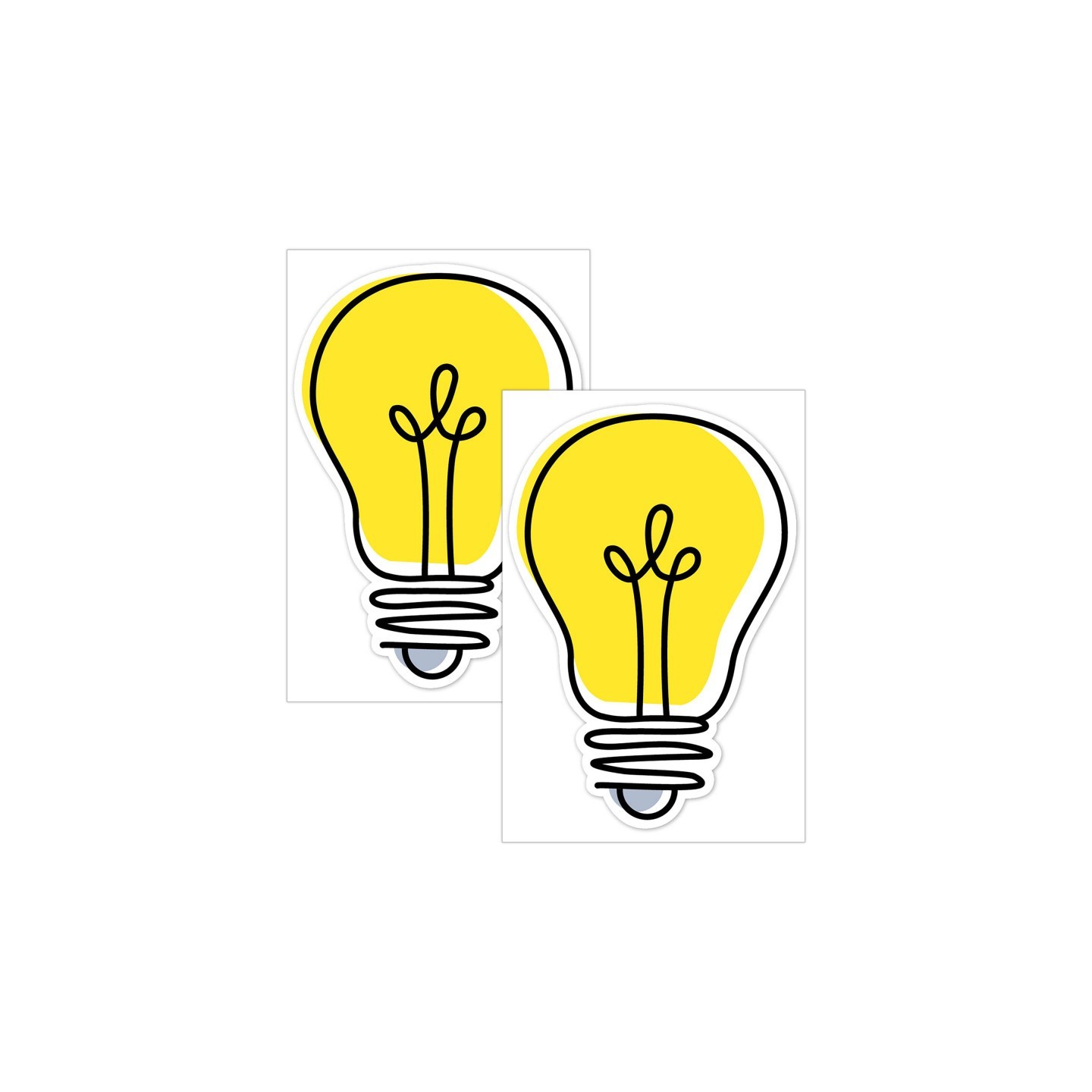 Creative Teaching Press® Core Décor Doodle Lightbulb 6" Designer Cut-Outs, 36 Per Pack, 2 Packs