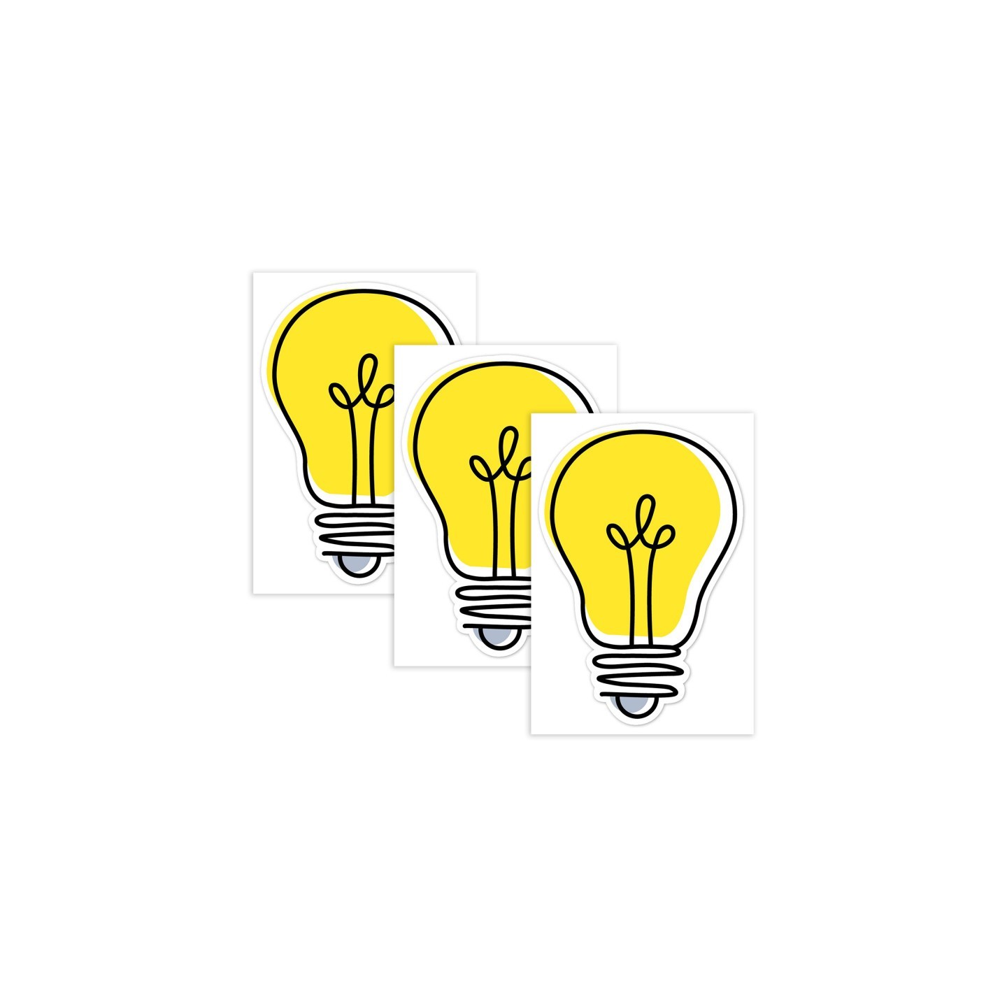 Creative Teaching Press® Core Décor Doodle Lightbulb 6" Designer Cut-Outs, 36 Per Pack, 3 Packs