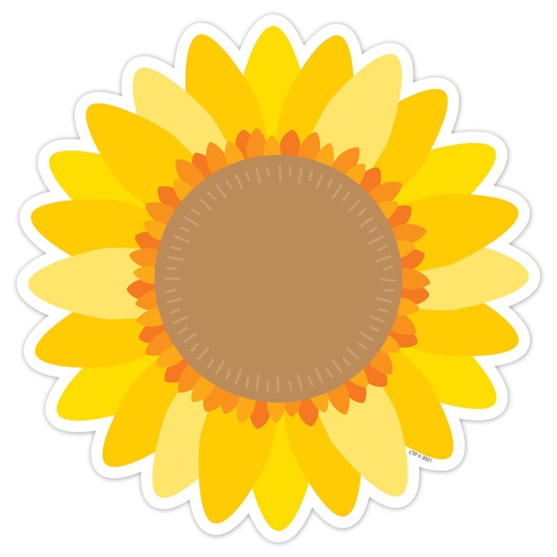 Creative Teaching Press® Sunflower 6" Designer Cut-Outs, Pack of 36