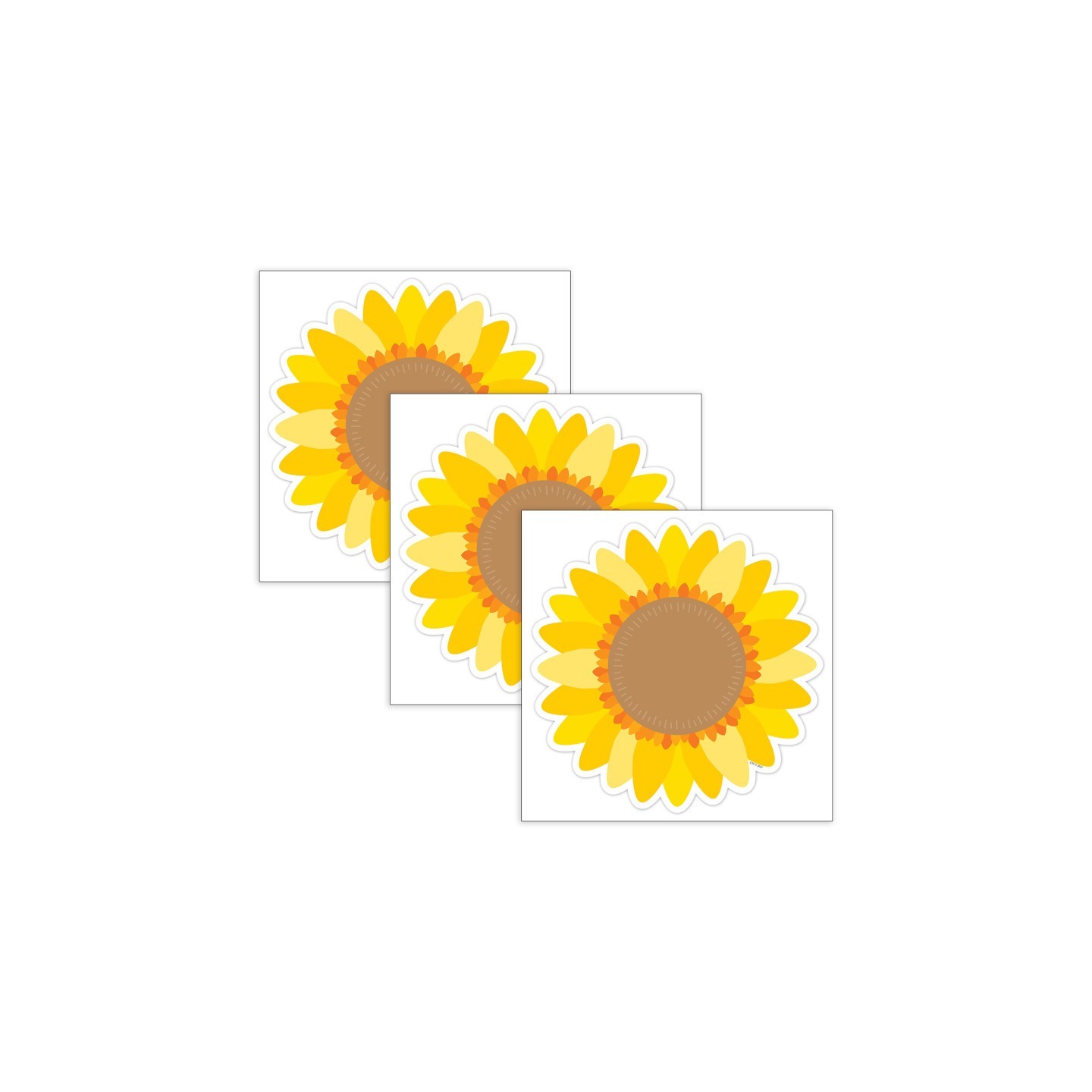 Creative Teaching Press® Sunflower 6" Designer Cut-Outs, 36 Per Pack, 3 Packs