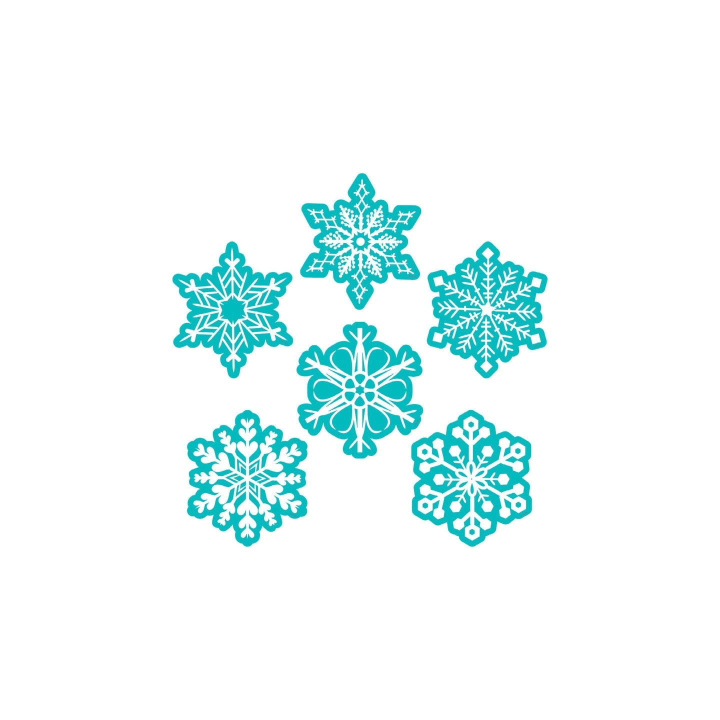 Creative Teaching Press® Snowflakes 6" Designer Cut-Outs, Pack of 36
