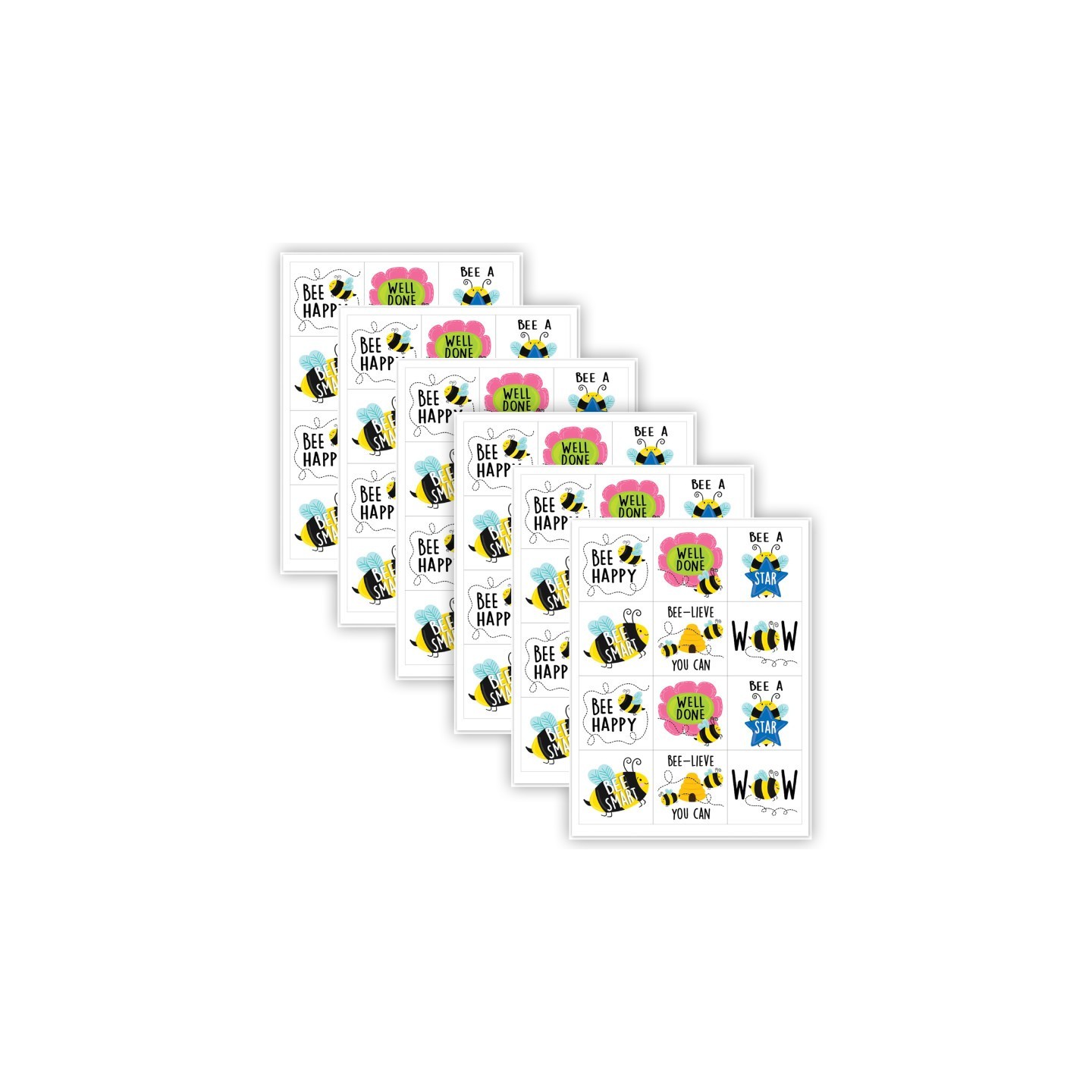 Creative Teaching Press® Bees Rewards Stickers, 1-1/2", 60 Per Pack, 6 Packs
