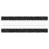 Creative Teaching Press® Messy Dots on Black Name Plates, 9-1/2" x 3-1/4", Pack of 36