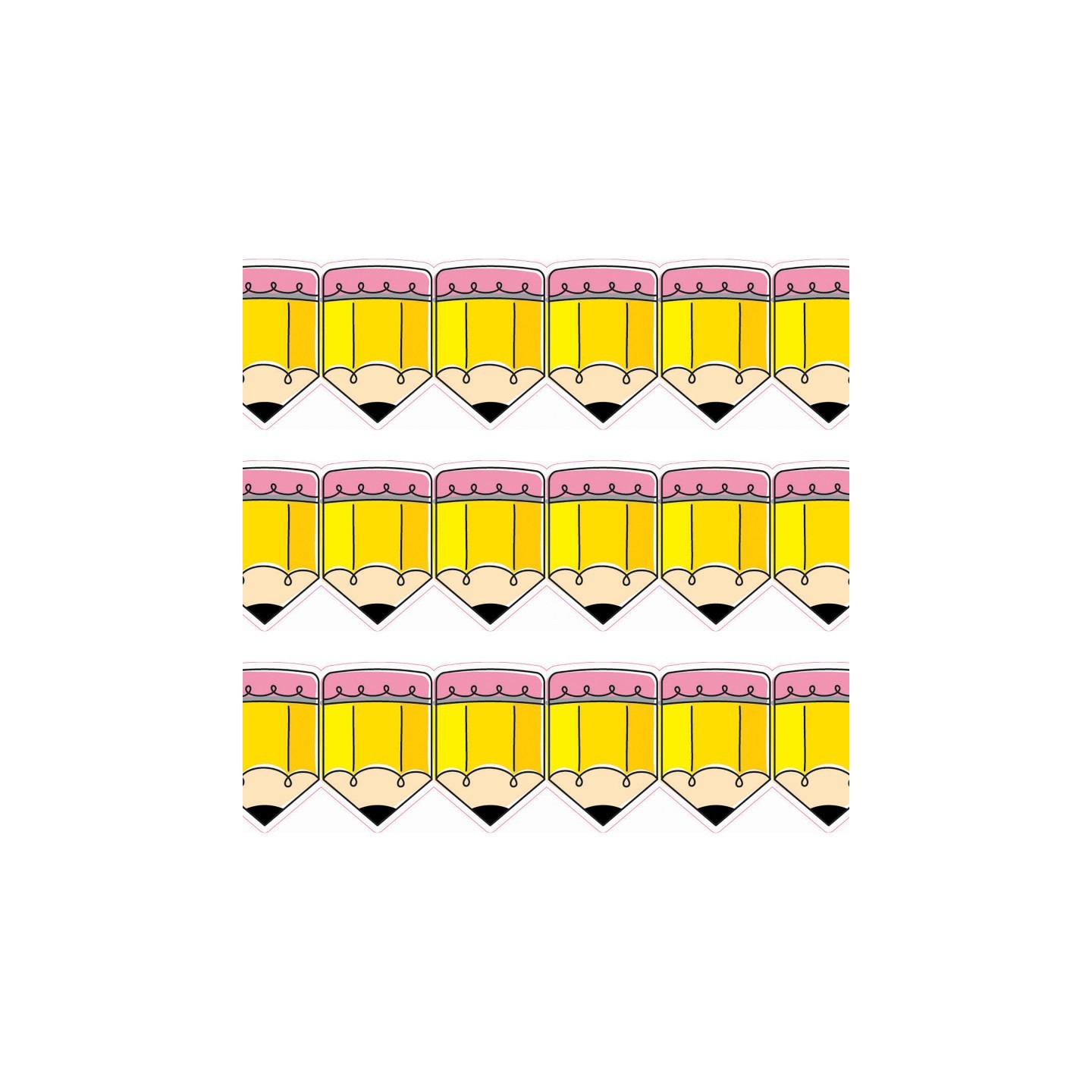 Creative Teaching Press® Doodle Pencils EZ Border™, 48 Feet Per Pack, 3 Packs