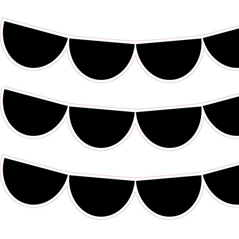 Creative Teaching Press® Black Half-Dots EZ Border™, 48 Feet Per Pack, 3 Packs