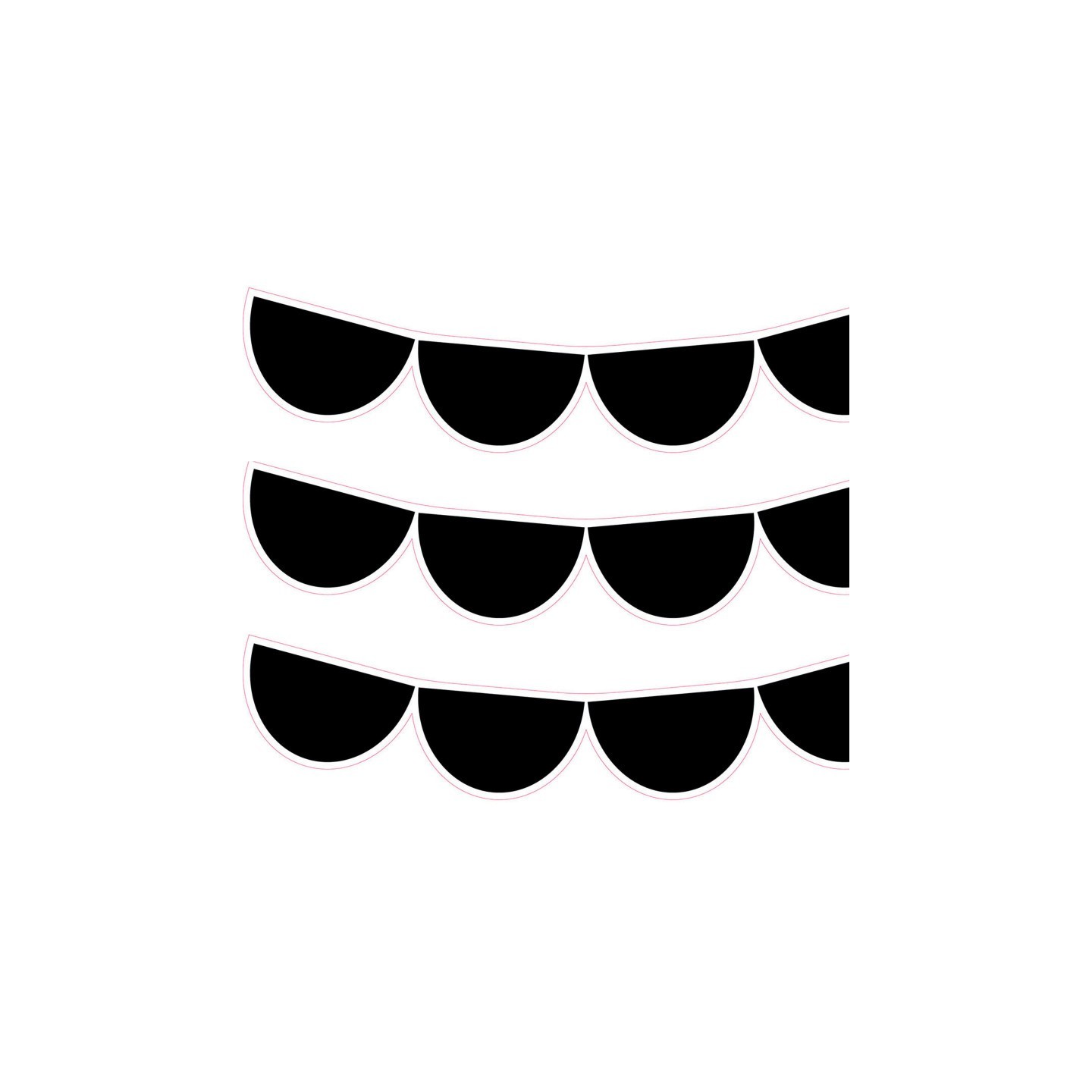 Creative Teaching Press® Black Half-Dots EZ Border™, 48 Feet Per Pack, 3 Packs