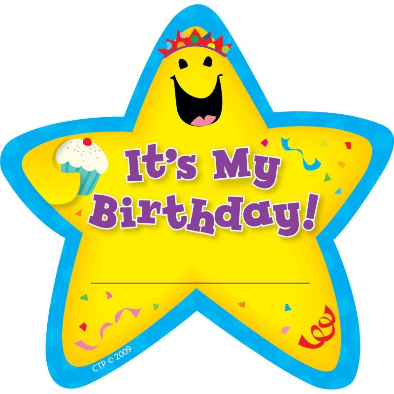 Creative Teaching Press® It's My Birthday! Star Badges, Pack of 36