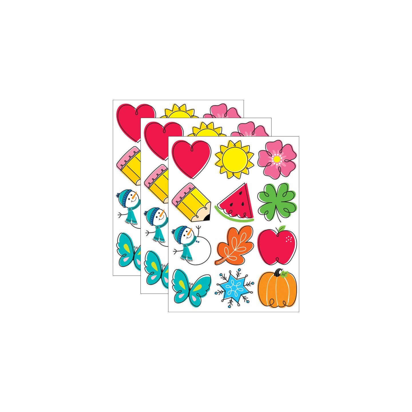 Creative Teaching Press® Seasonal Accents 10" Designer Cut-Outs, 12 Per Pack, 3 Packs