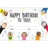 Creative Teaching Press® Stick Kids Happy Birthday Awards, Pack of 30