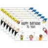 Creative Teaching Press® Stick Kids Happy Birthday Awards, 30 Per Pack, 6 Packs