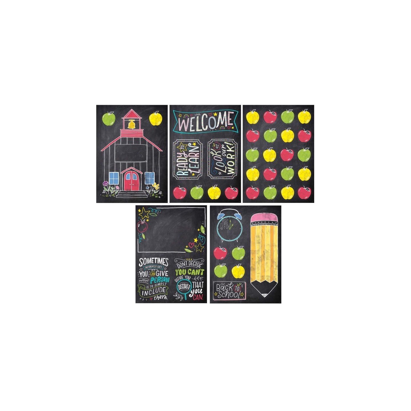 Creative Teaching Press® Chalk It Up! School Time Fun Bulletin Board Set