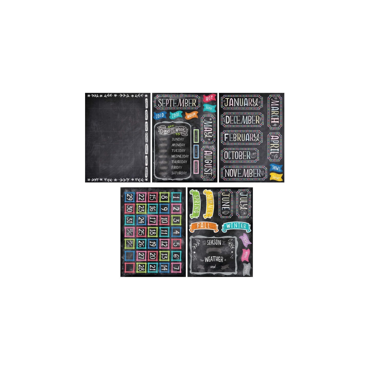 Creative Teaching Press® Chalk It Up! Calendar Bulletin Board Set