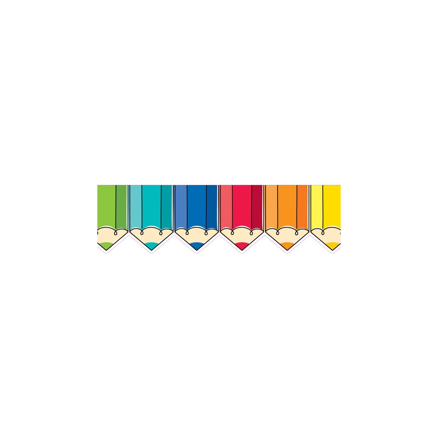 Creative Teaching Press® Core Decor Colorful Doodle Pencils EZ Border, 48 Feet