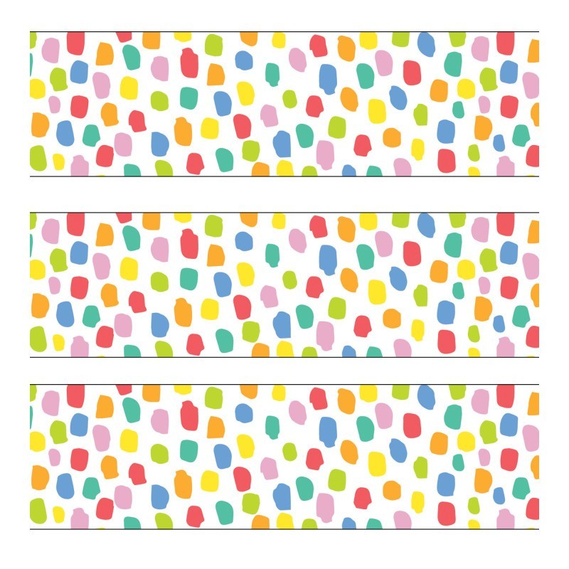 Creative Teaching Press® Core Decor Colorful Messy Dots EZ Border, 48 Feet Per Pack, 3 Packs