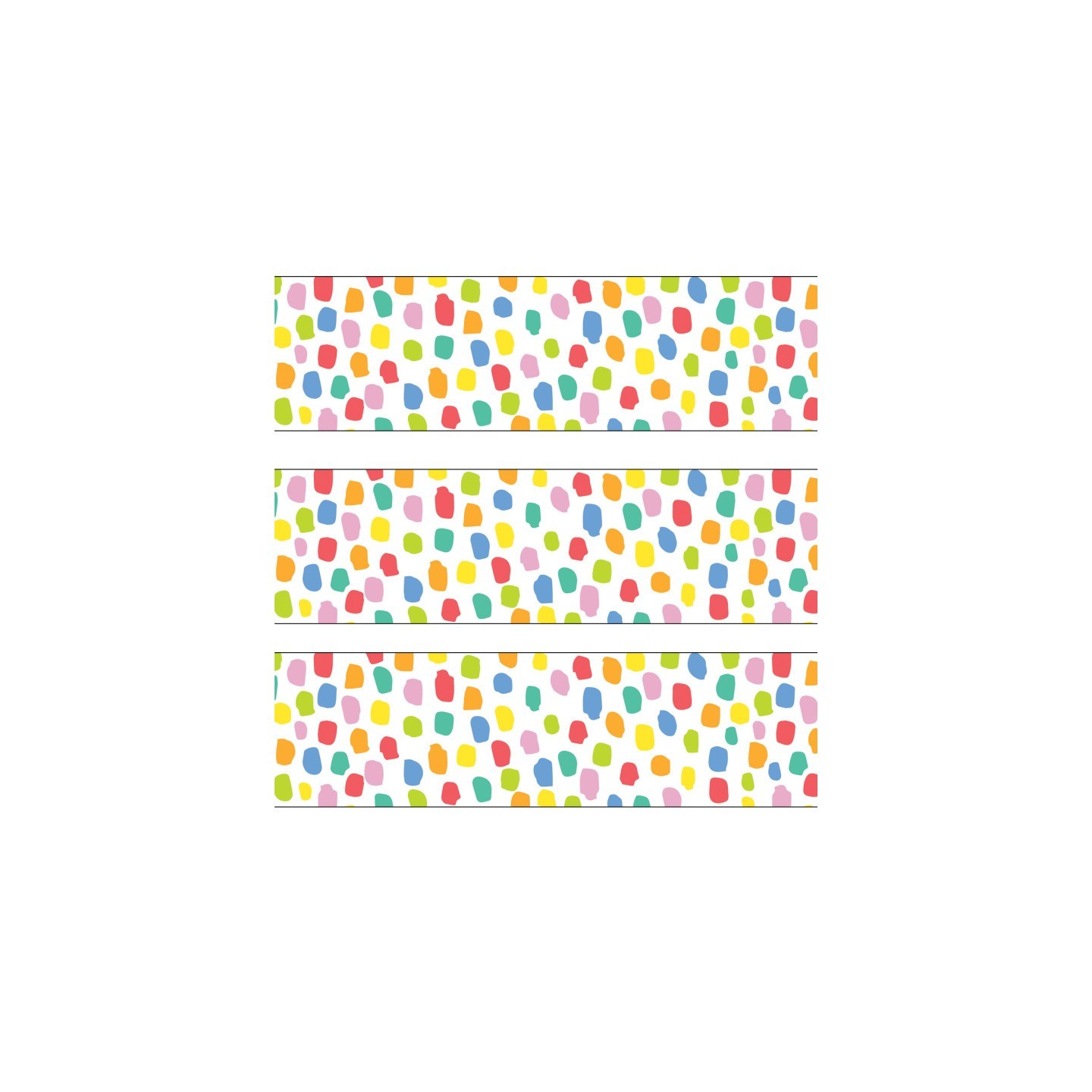 Creative Teaching Press® Core Decor Colorful Messy Dots EZ Border, 48 Feet Per Pack, 3 Packs