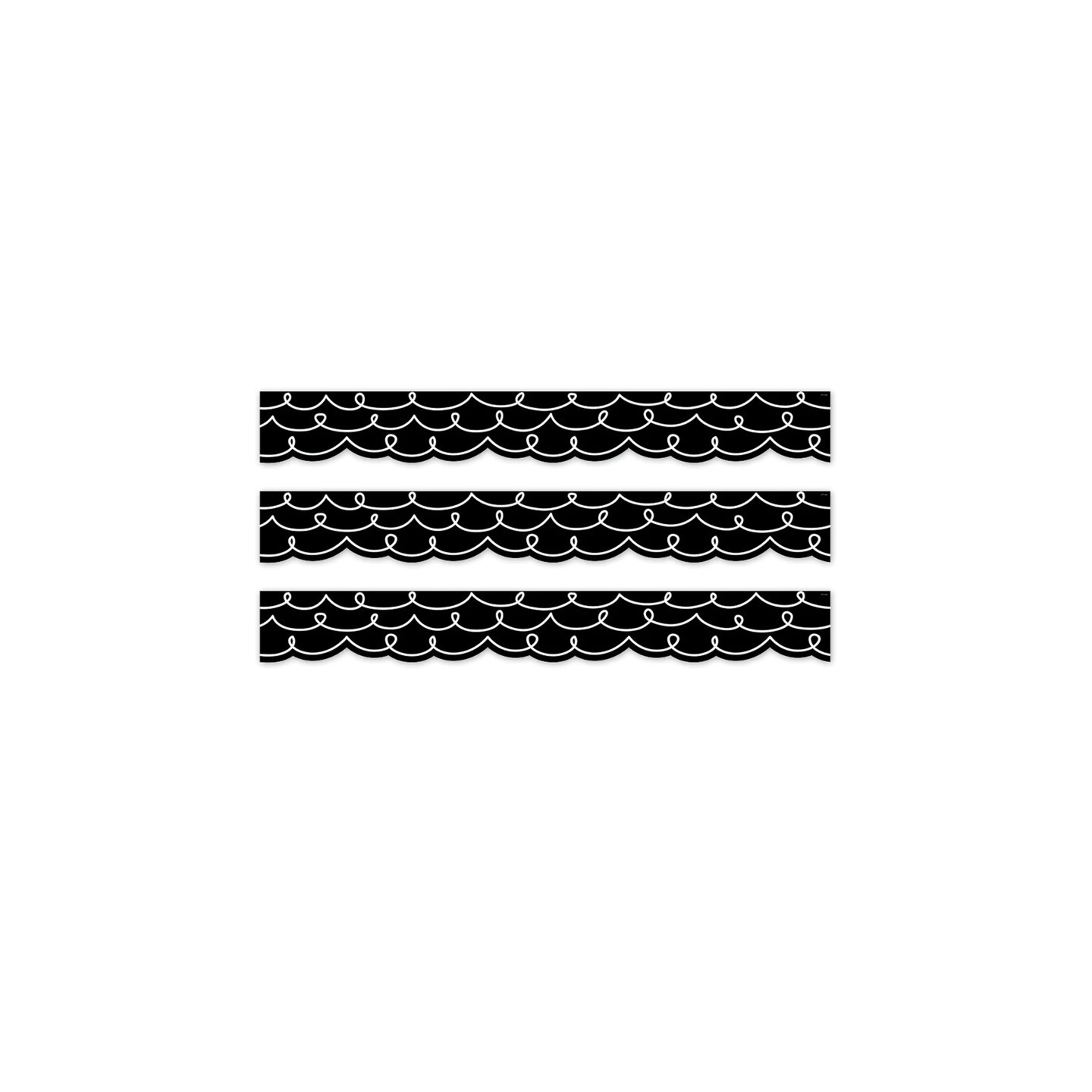 Creative Teaching Press® Core Decor Loop-de-Loop on Black EZ Border, 48 Feet Per Pack, 3 Packs
