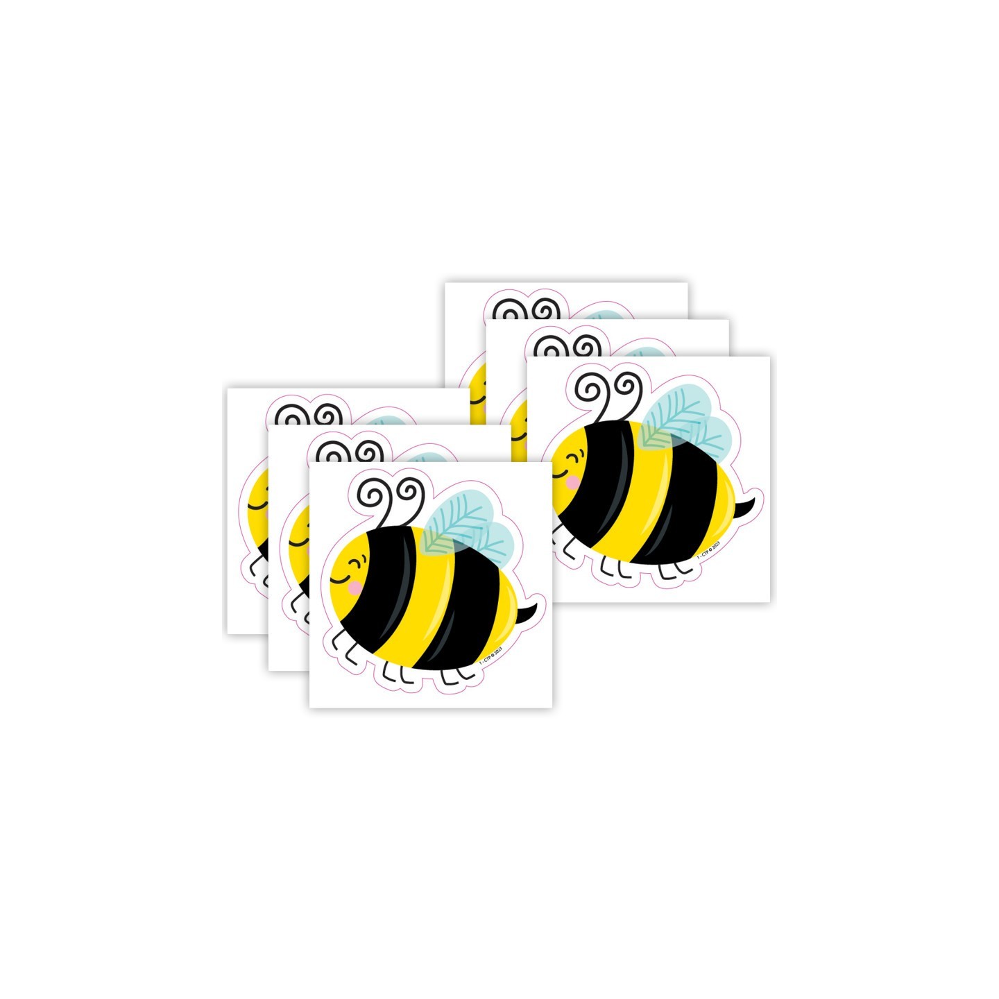 Creative Teaching Press® Busy Bees 3 Inch Designer Cut-Outs, 36 Per Pack, 6 Packs