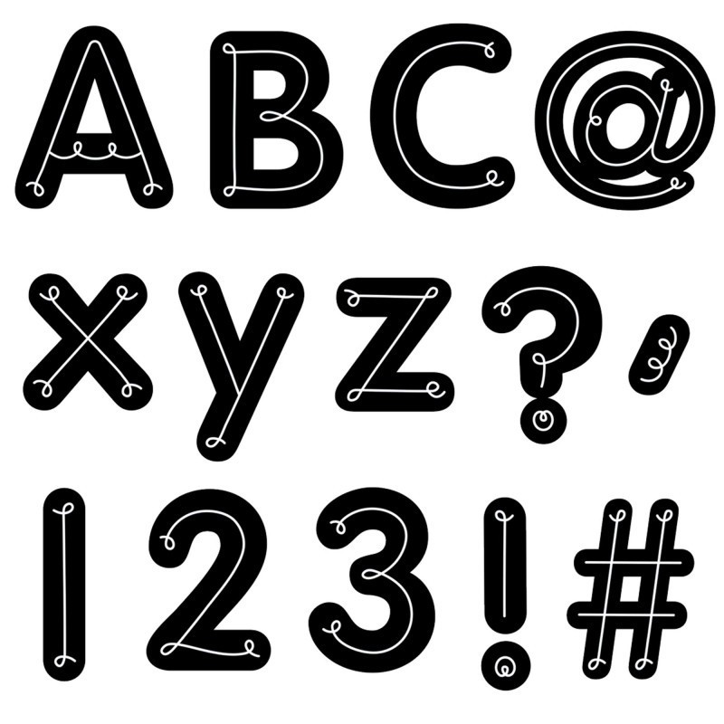 Creative Teaching Press® Core Decor Loop-de-Loop Designer Letters, 206 Pieces