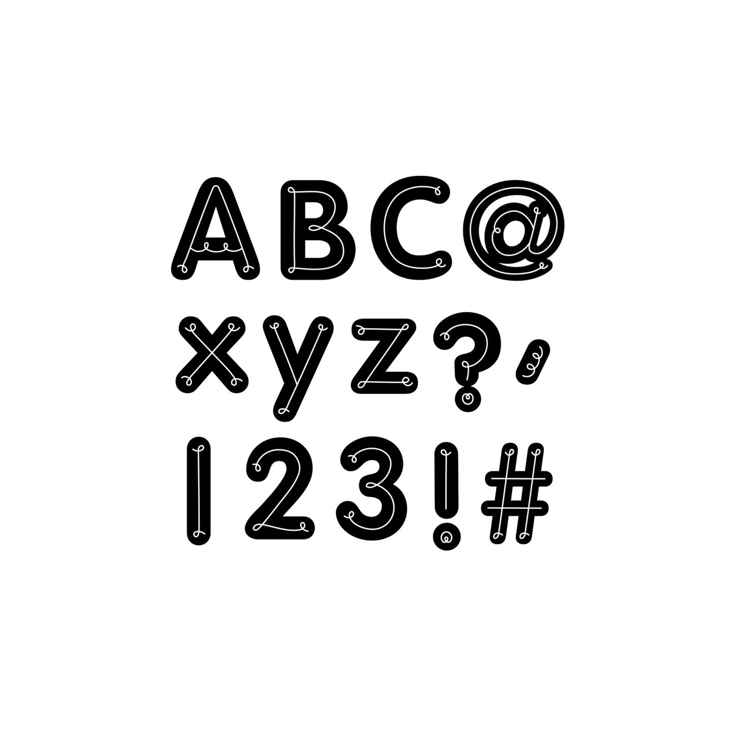 Creative Teaching Press® Core Decor Loop-de-Loop Designer Letters, 206 Pieces