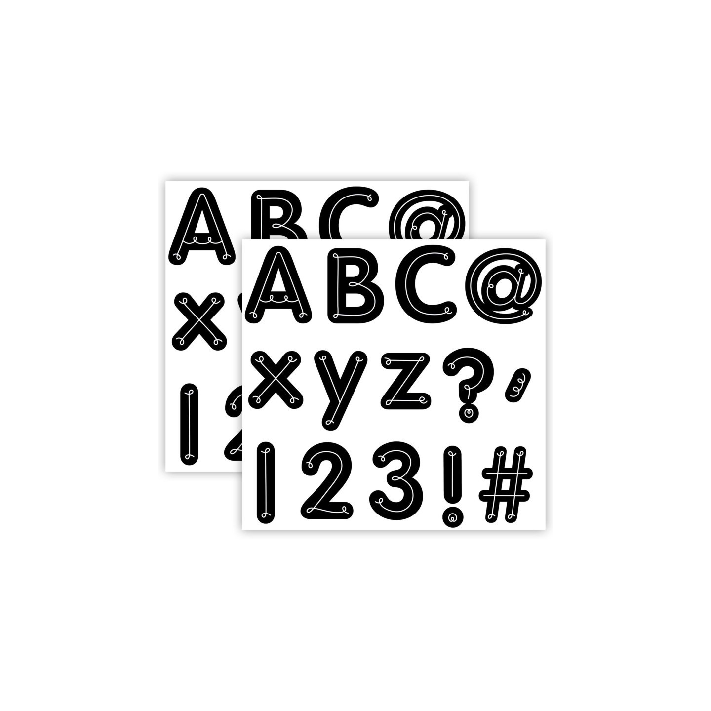 Creative Teaching Press® Core Decor Loop-de-Loop Designer Letters, 206 Pieces Per Pack, 2 Packs