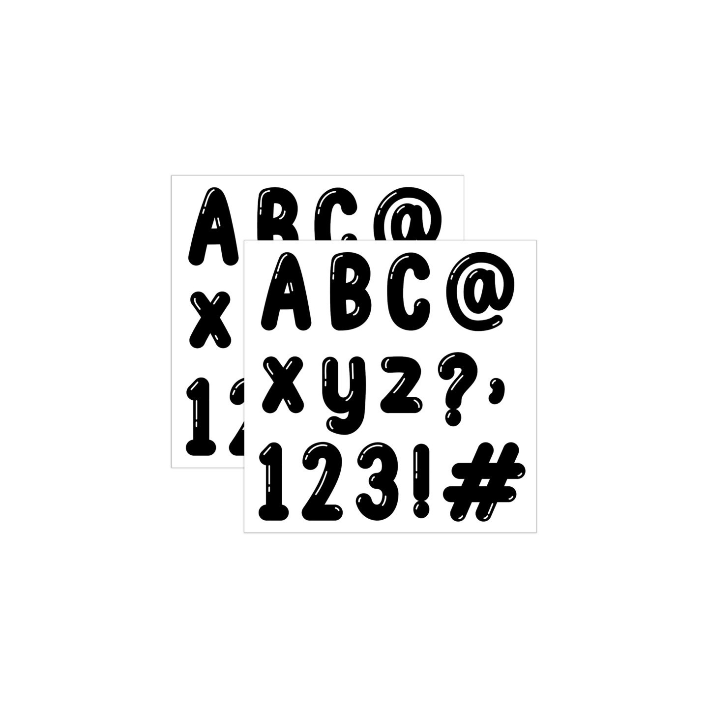 Creative Teaching Press® Core Decor Bubble Letters Designer Letters, 216 Pieces Per Pack, 2 Packs