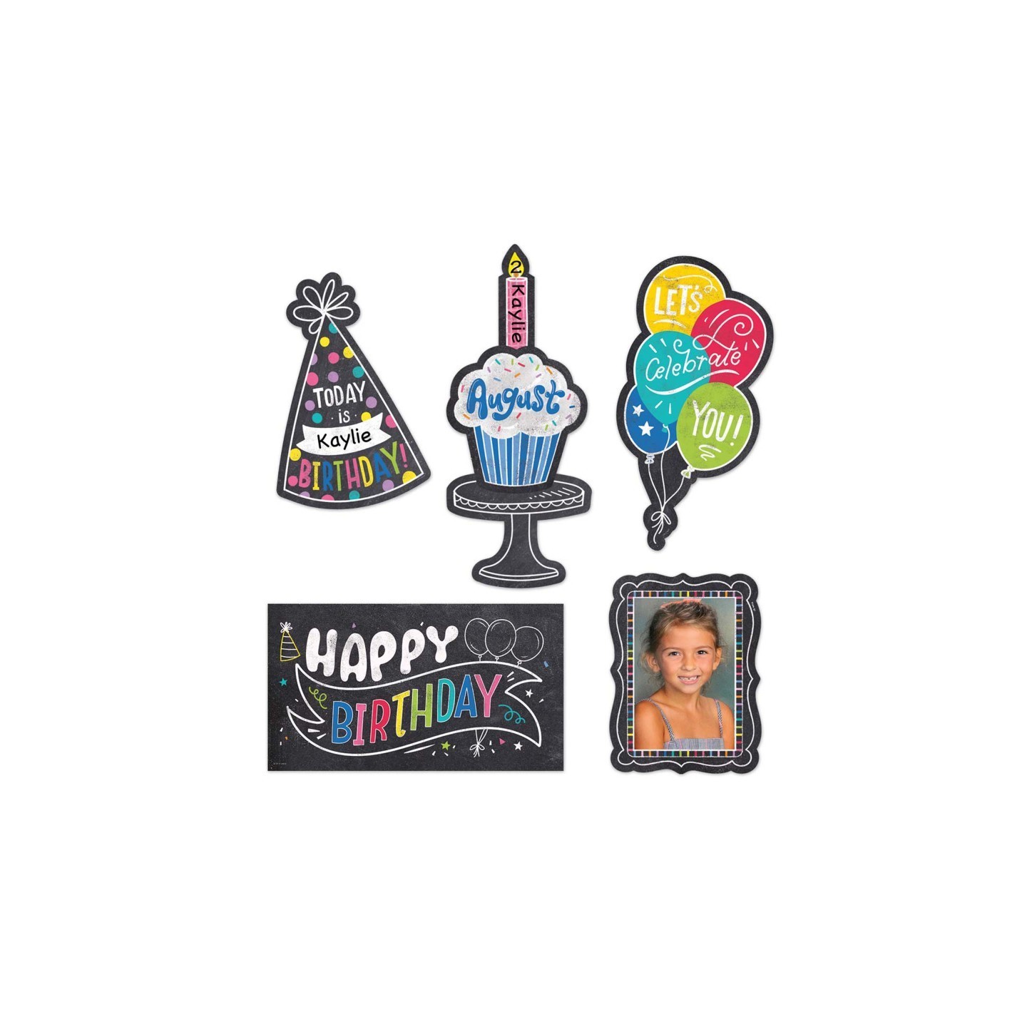 Creative Teaching Press® Chalk It Up! Happy Birthday Mini Bulletin Board Set