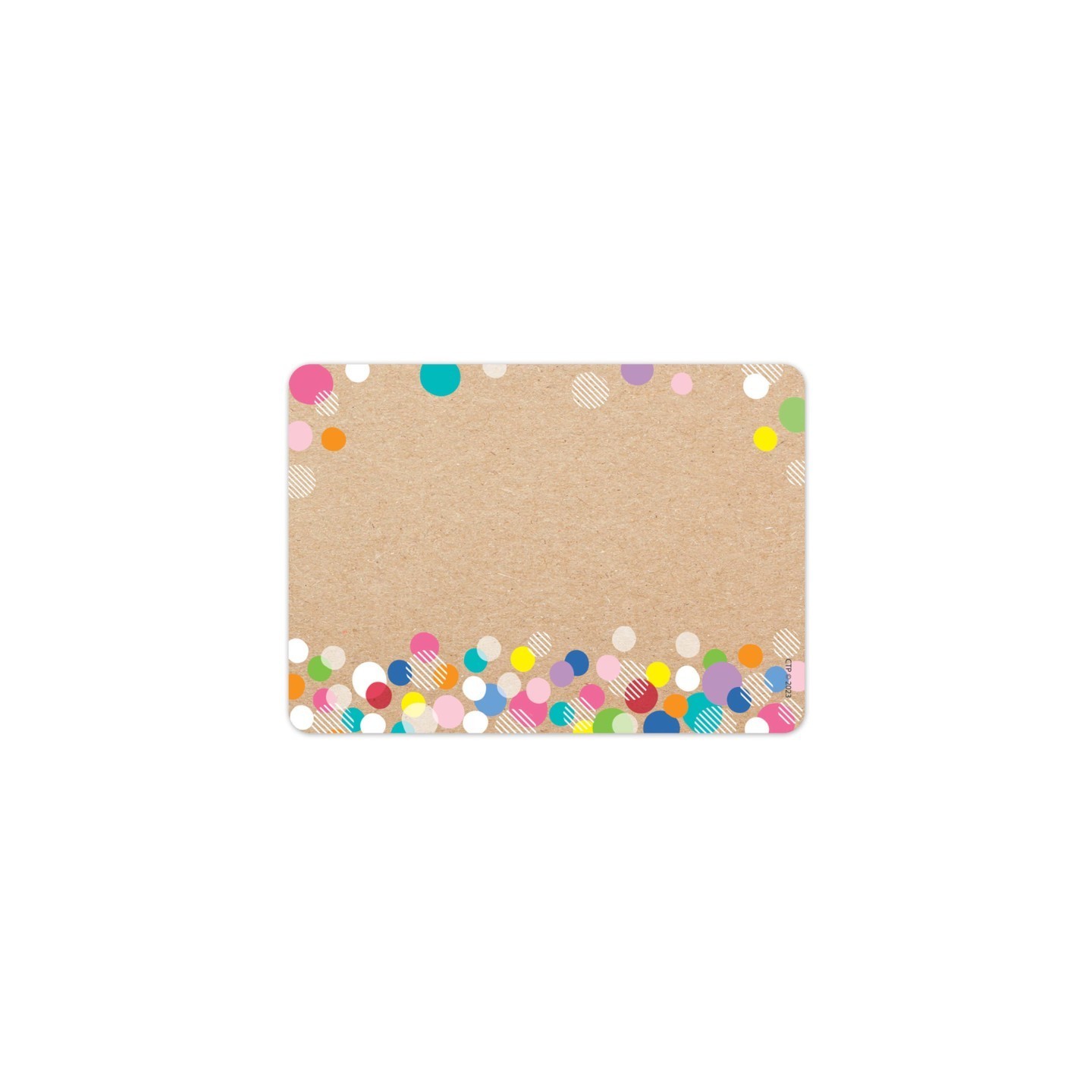 Creative Teaching Press® Krafty Pop Colorful Kraft Bubbles Labels, 2-1/2" x 3-1/2", Pack of 36