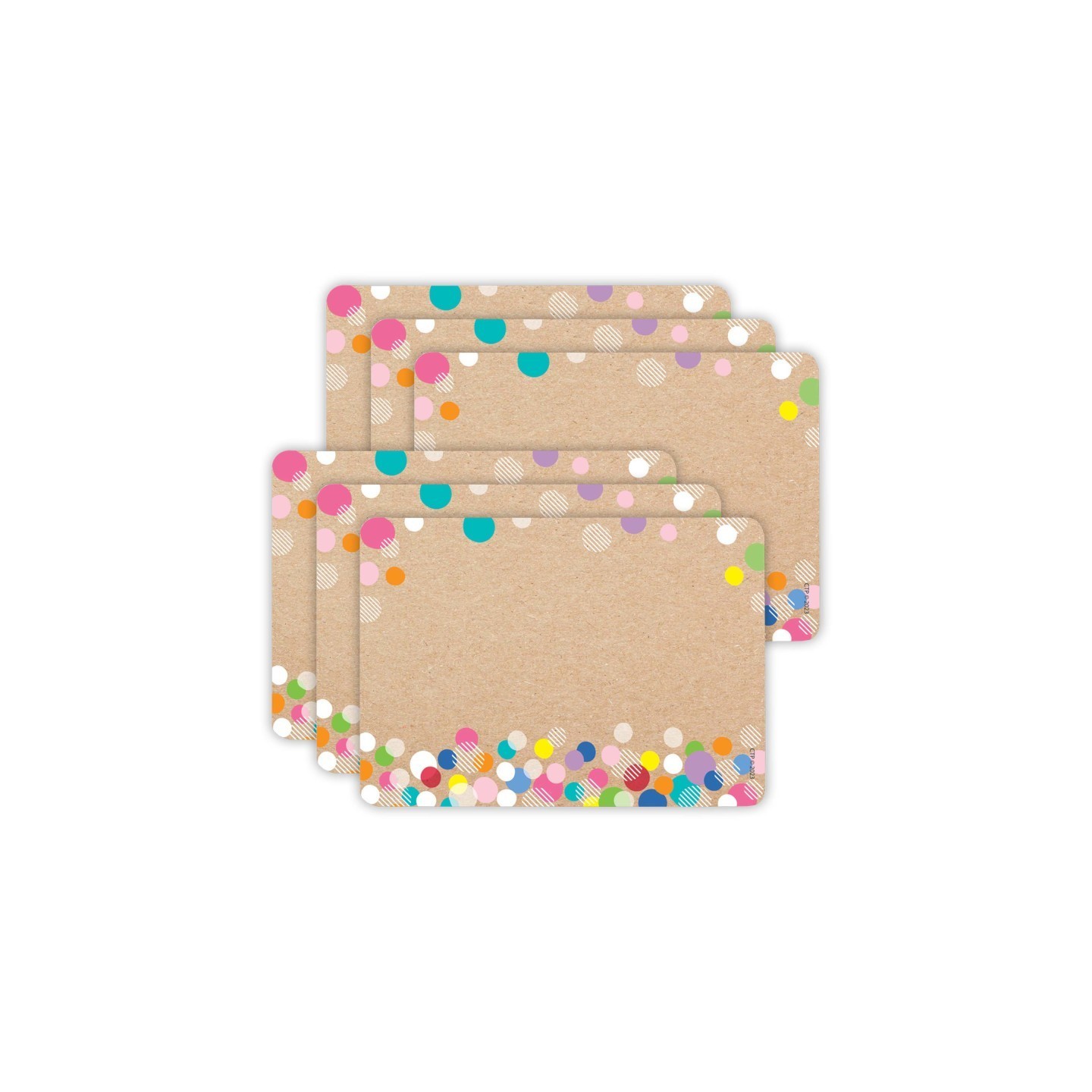 Creative Teaching Press® Krafty Pop Colorful Kraft Bubbles Labels, 2-1/2" x 3-1/2", 36 Per Pack, 6 Packs