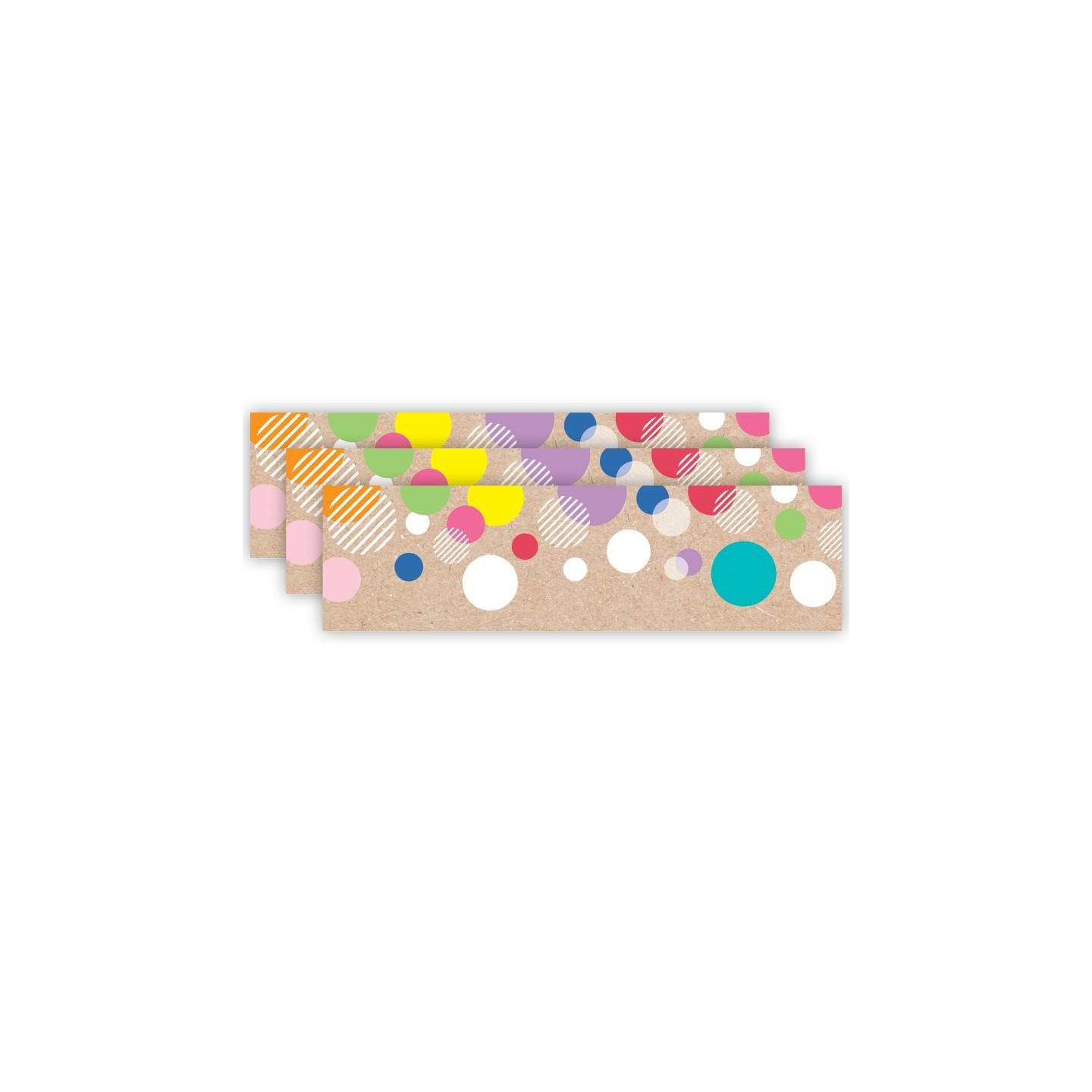 Creative Teaching Press® Krafty Pop Colorful Kraft Bubbles EZ Border, 48 Feet Per Pack, 3 Packs