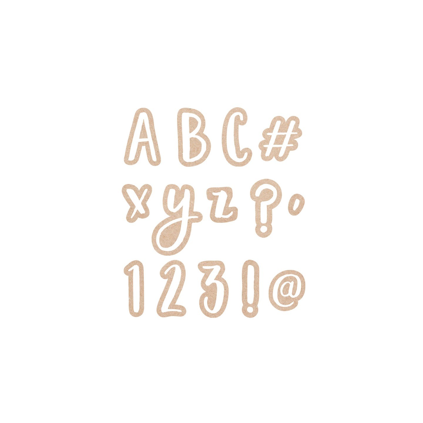 Creative Teaching Press® Krafty Pop Designer Letters, 212 Pieces