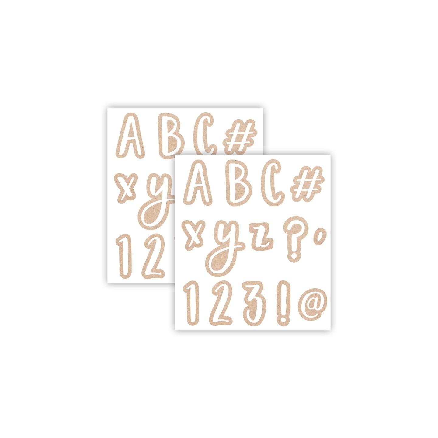 Creative Teaching Press® Krafty Pop Designer Letters, 212 Pieces Per Pack, 2 Packs