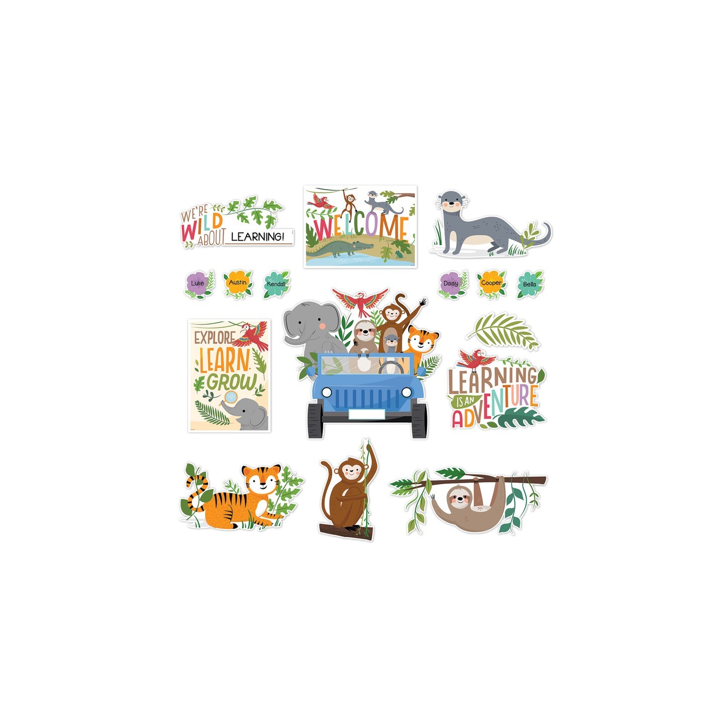 Creative Teaching Press® Jungle Friends Bulletin Board Set, 48 Pieces