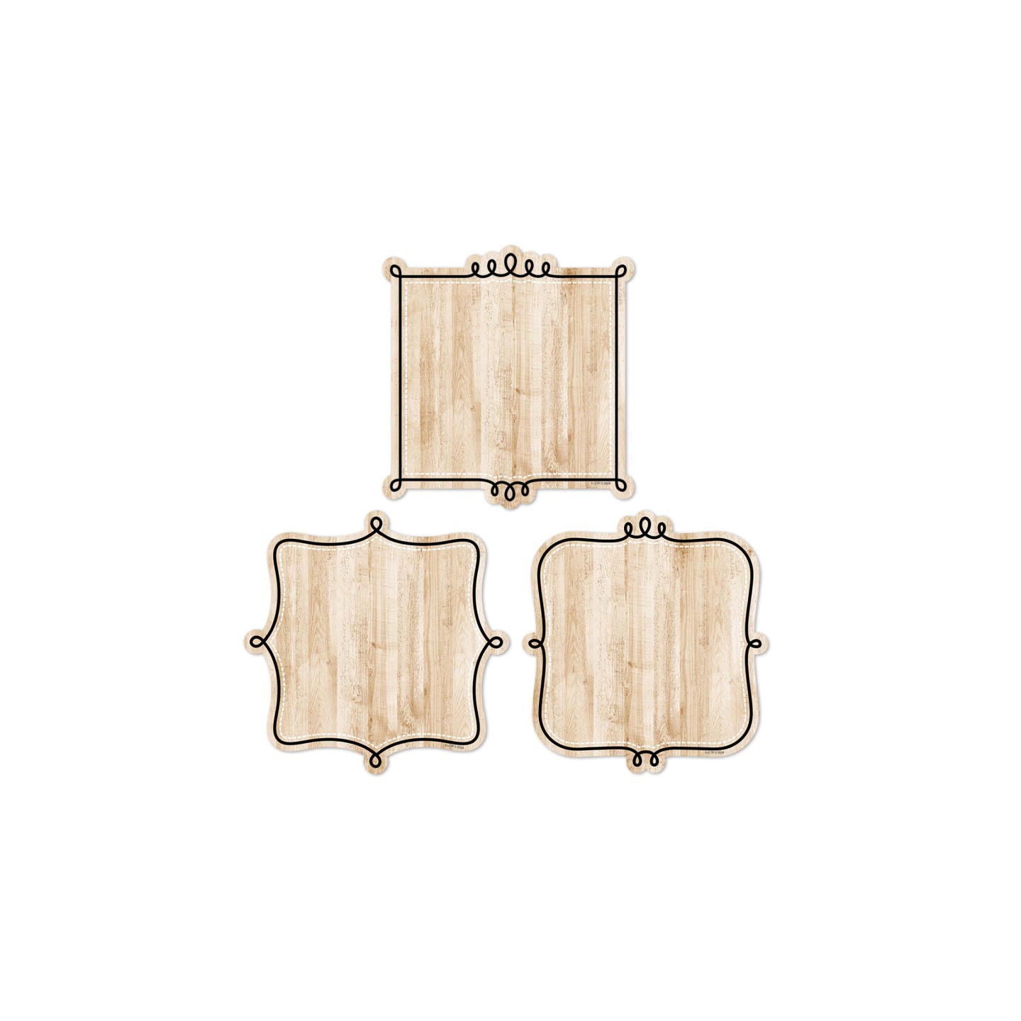 Creative Teaching Press® Core Decor Loop-de-Loop on Wood 6" Designer Cut-Outs, Pack of 36