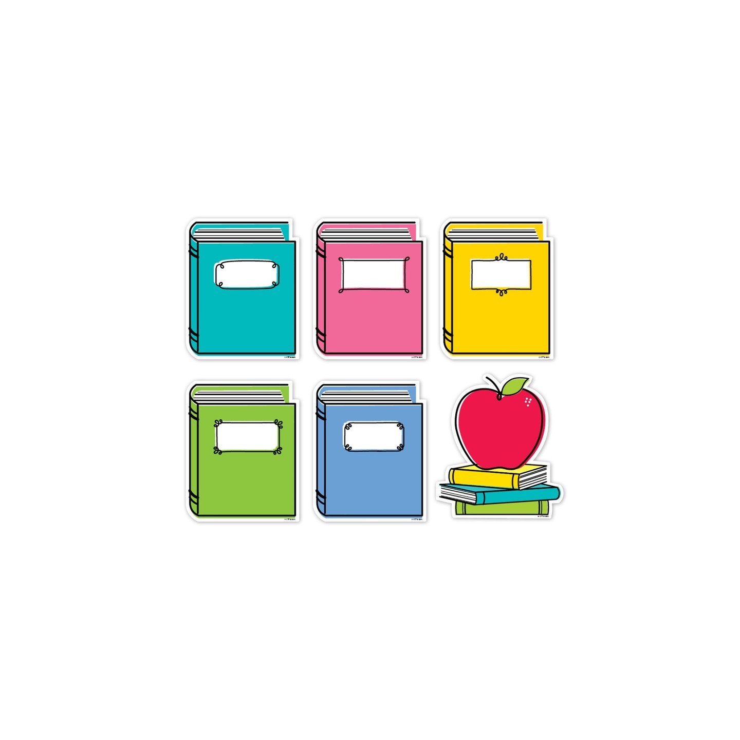 Creative Teaching Press® Core Decor Doodle Books 6" Designer Cut-Outs, Pack of 36