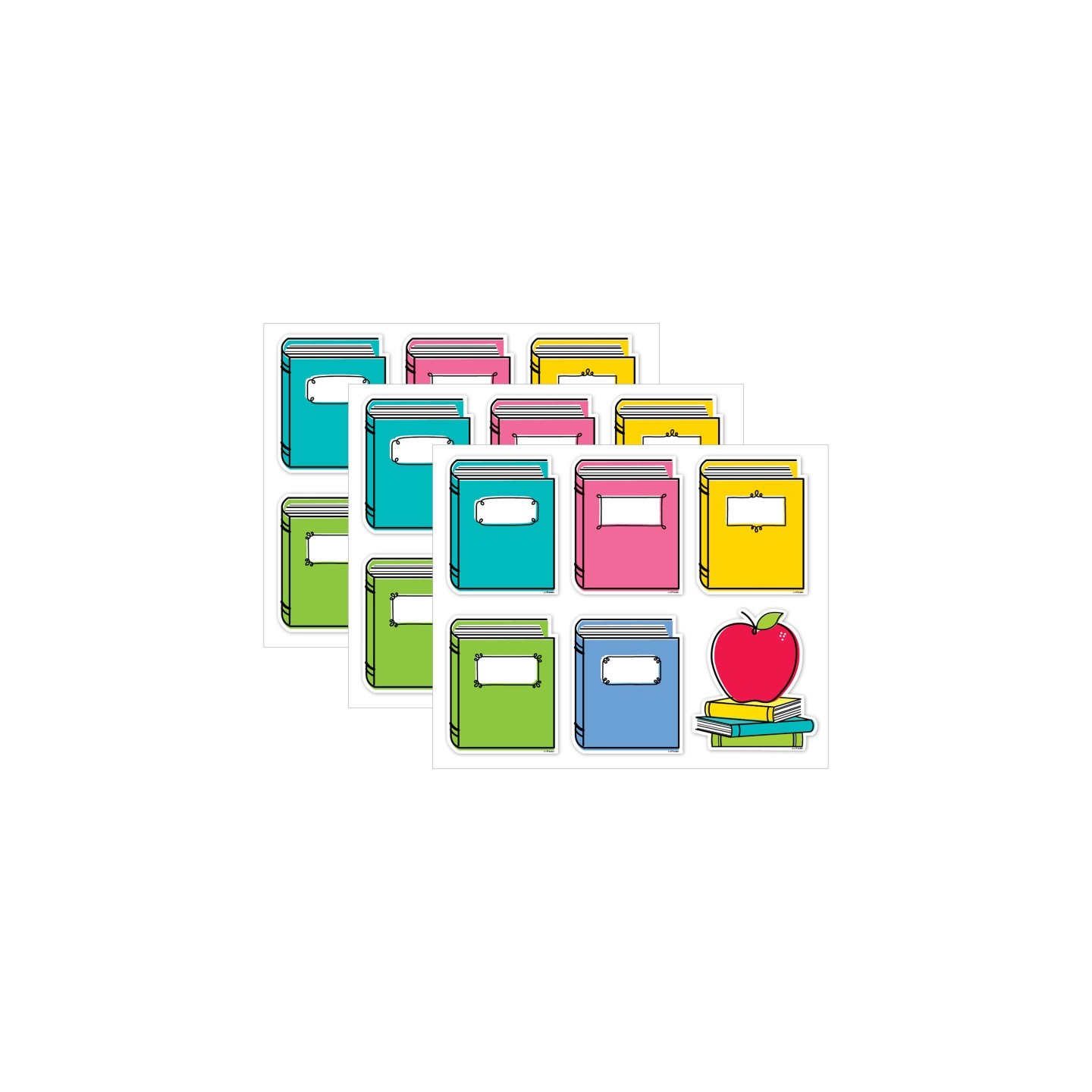 Creative Teaching Press® Core Decor Doodle Books 6" Designer Cut-Outs, 36 Per Pack, 3 Packs