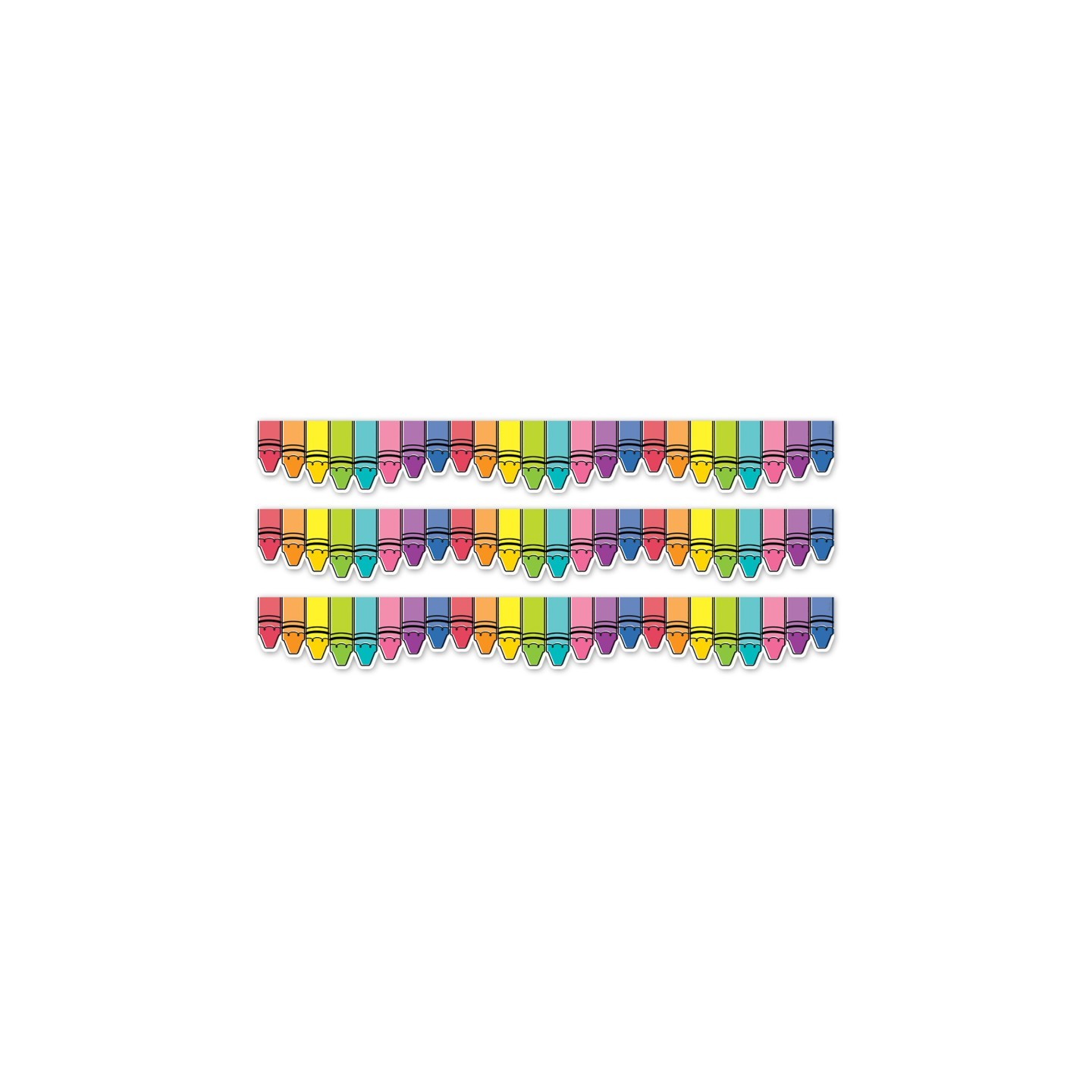 Creative Teaching Press® Core Decor Doodle Crayons EZ Border, 48 Feet Per Pack, 3 Packs