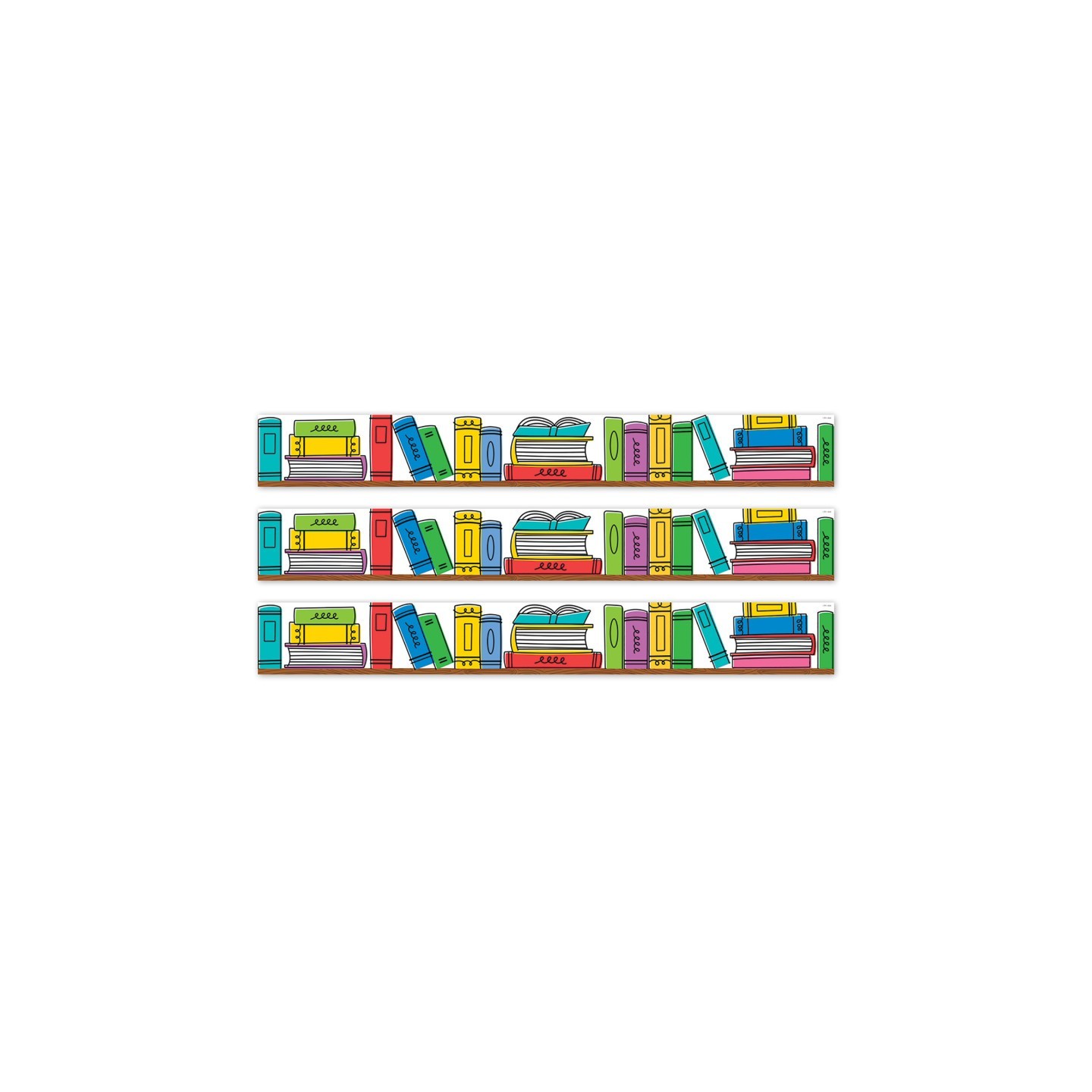 Creative Teaching Press® Core Decor Doodle Bookshelf EZ Border, 48 Feet Per Pack, 3 Packs