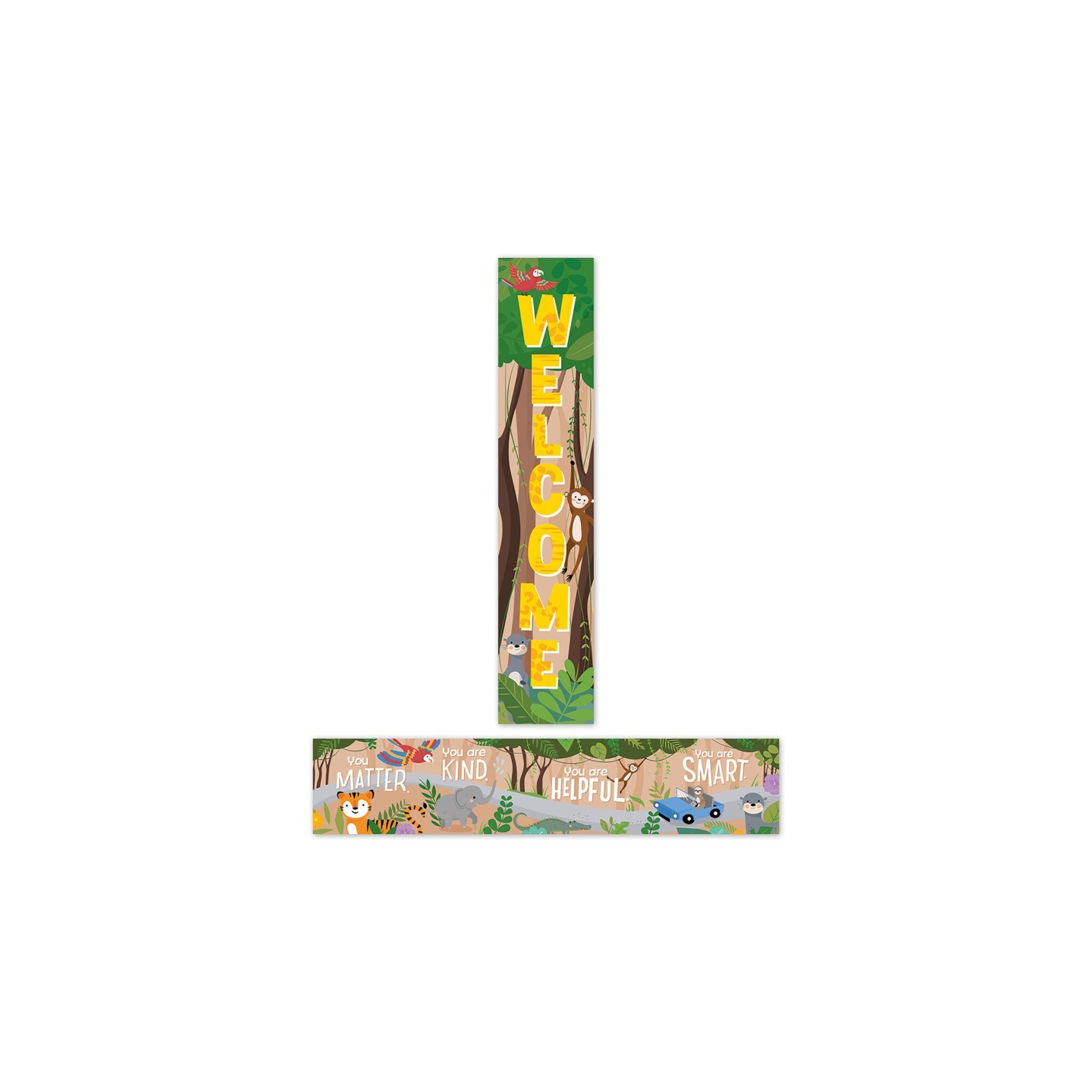 Creative Teaching Press® Jungle Friends Welcome Banner, 8"W x 39"H
