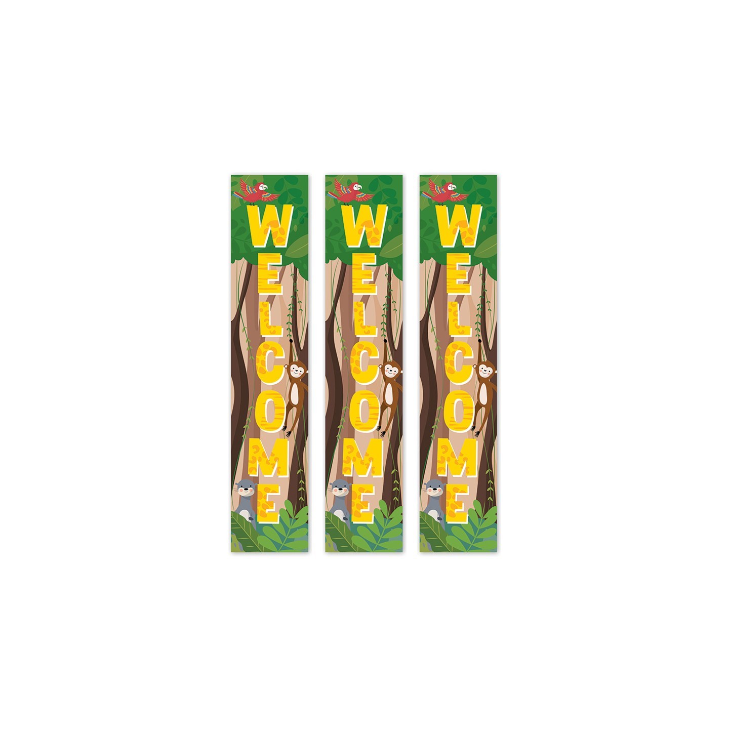 Creative Teaching Press® Jungle Friends Welcome Banner, 8"W x 39"H, Pack of 3