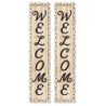 Creative Teaching Press® Black, White, and Wood Welcome Banner, 8" x 39", Pack of 2