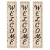 Creative Teaching Press® Black, White, and Wood Welcome Banner, 8" x 39", Pack of 3