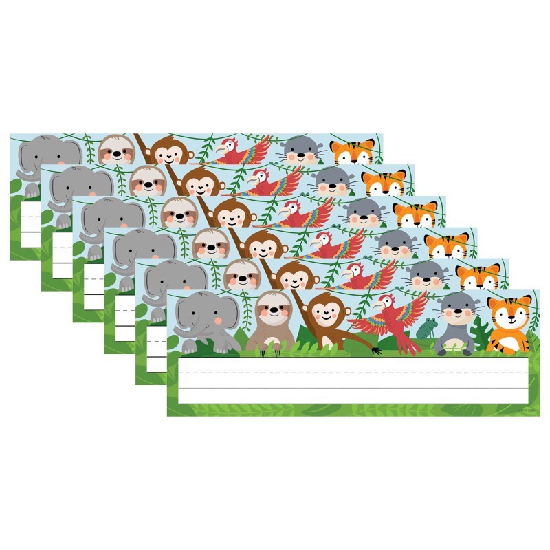 Creative Teaching Press® Jungle Friends Name Plates, 36 Per Pack, 6 Packs