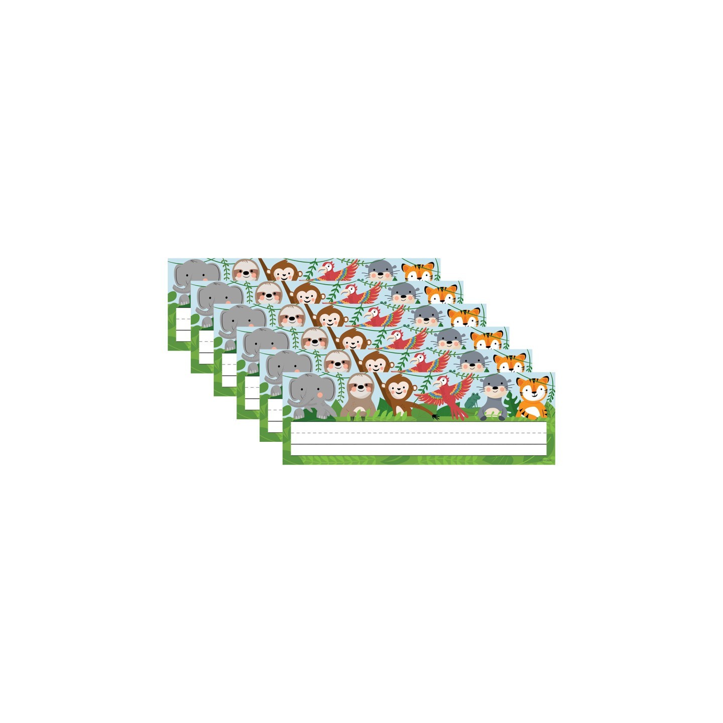 Creative Teaching Press® Jungle Friends Name Plates, 36 Per Pack, 6 Packs