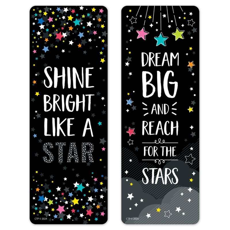 Creative Teaching Press® Star Bright Positive Mindset Bookmark, Pack of 30
