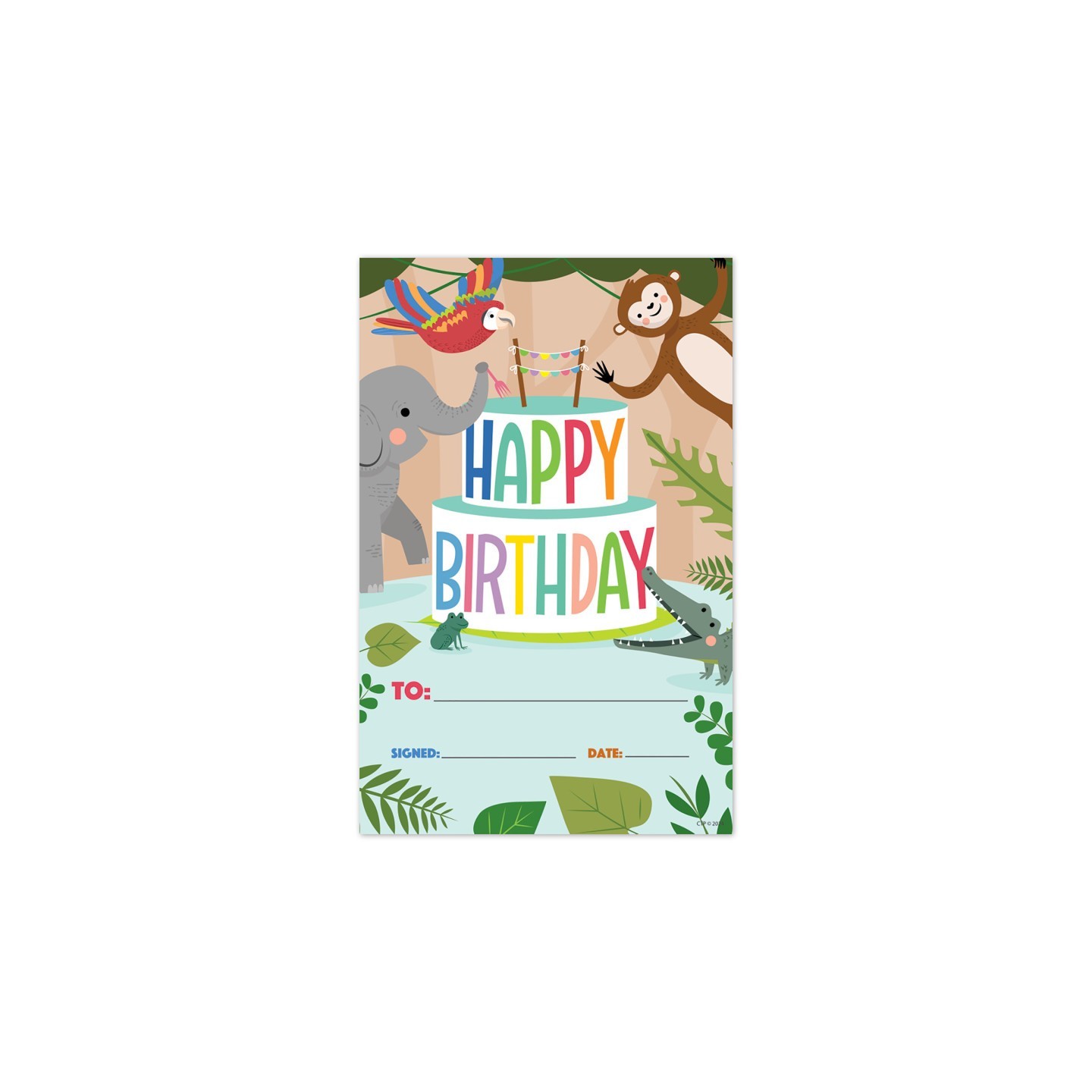Creative Teaching Press® Jungle Friends Happy Birthday Awards, Pack of 30