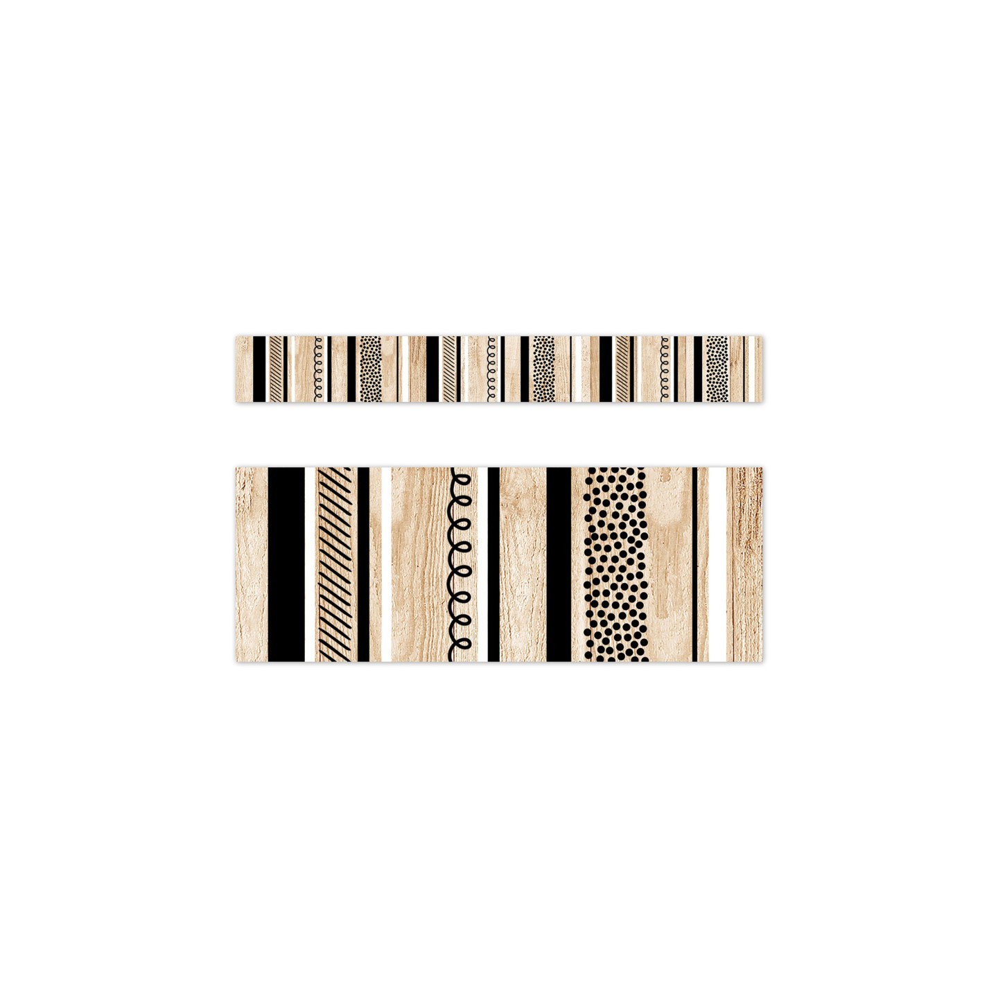 Creative Teaching Press® Core Decor Stripes and Doodles on Wood EZ Border, 48 Feet