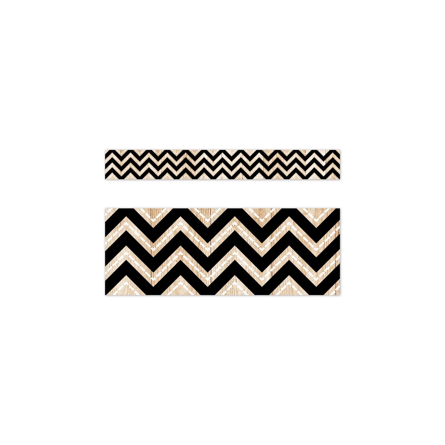 Creative Teaching Press® Core Decor Black and Wood Chevron EZ Border, 48 Feet