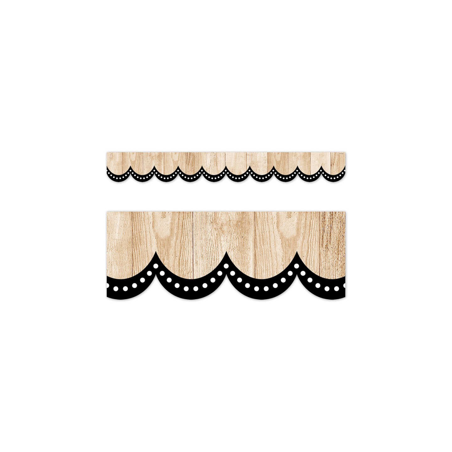 Creative Teaching Press® Core Decor Dotted Scallops on Wood EZ Border, 48 Feet